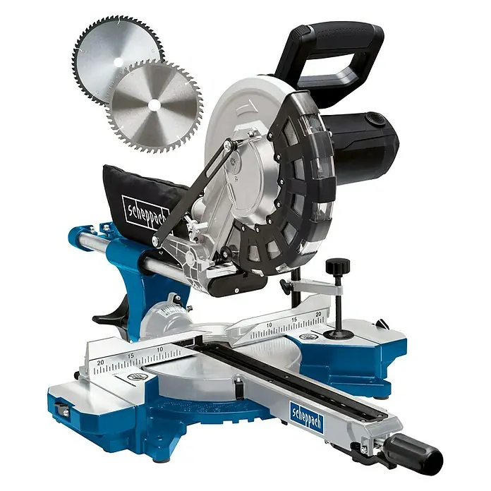Scheppach Kappzugsäge HM 254 - 2.000 W, Durchmesser Sägeblatt: 255 mm, 4.500 U/min - Die Scheppach Kappsäge ist ein zuverlässiges Werkzeug zum Schneiden von Holz und anderen Materialien. Die Sägeblätter garantieren präzise Ergebnisse.