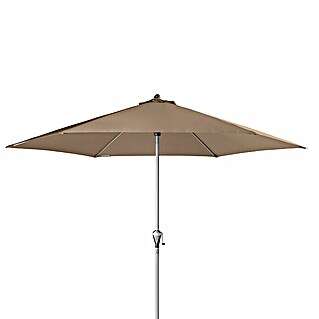 Doppler Active Okrogel senčnik Auto Tilt (Rjava, Premer platna: 320 cm)