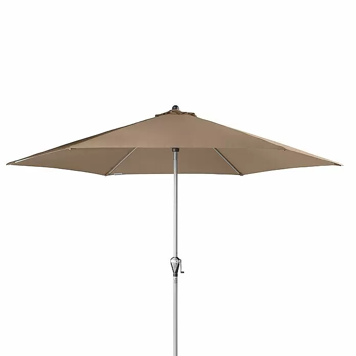 Doppler Active Marktschirm rund Auto Tilt - Greige, Durchmesser Bespannung: 320 cm - Detailaufnahme