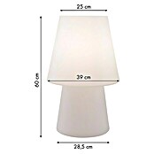 8 Seasons Design No. 1 LED-Dekoleuchte (6 W, Weiß, L x B x H: 39 x 39 x 60 cm)