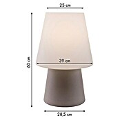 8 Seasons Design No. 1 LED-Dekoleuchte (6 W, Sand, L x B x H: 39 x 39 x 60 cm)