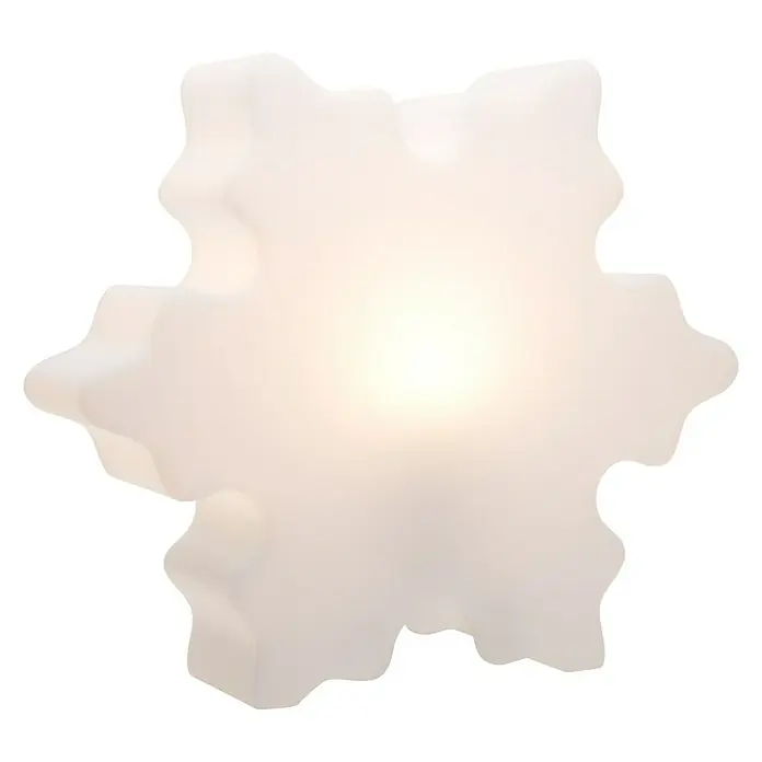 8 Seasons Design Shining Dekoleuchte Crystal Mini - 9 W, Weiß, Durchmesser: 40 cm - Die LED-Deckenleuchte in Form einer Schneeflocke sorgt für stimmungsvolles Licht im Raum. Das schlichte Design passt in jedes Zimmer.