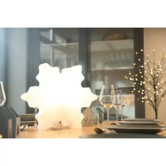 8 Seasons Design Shining Dekoleuchte Crystal Mini - 9 W, Weiß, Durchmesser: 40 cm - Stimmungsaufnahme