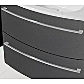 Camargue Swing Waschtischunterschrank (44 x 60 x 63 cm, Grafit, Hochglanz)