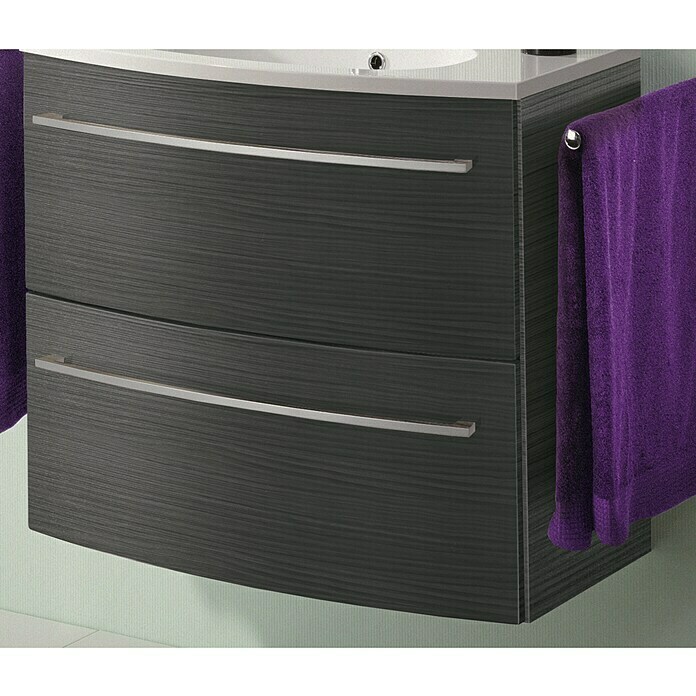 Camargue Swing Waschtischunterschrank (45,5 x 80 x 63 cm, Darkoak, Matt)