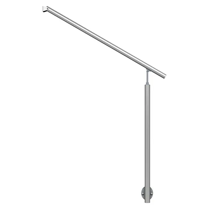 Dolle Geländer-Set PS 071 - Seitenmontage, Aluminium, Länge: 115 cm - Silbernes Geländer für zusätzlichen Halt. Eine elegante und funktionelle Lösung für Treppen und andere erhöhte Bereiche.