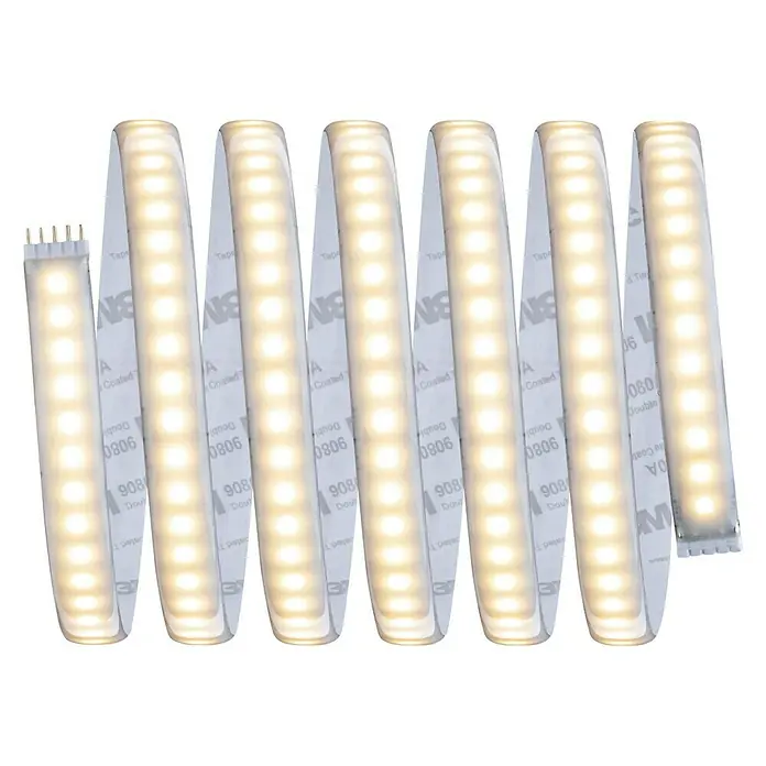 Paulmann MaxLED 1.000 LED-Band Warmweiß - L x H: 2,5 m x 4 mm, Silber - Aufgerollter LED-Streifen mit warmweißem Licht und selbstklebender Rückseite für flexible Beleuchtungslösungen im Innenbereich.