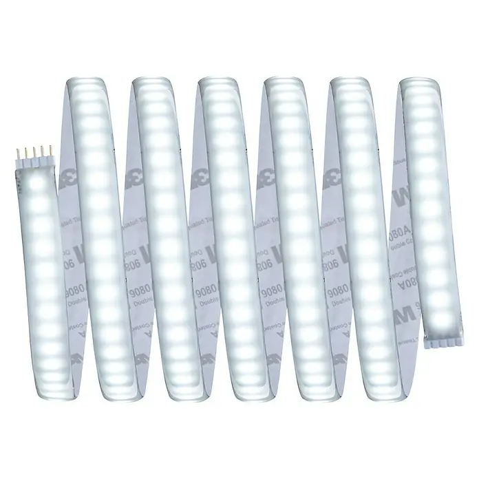 Paulmann MaxLED LED-Band 1000 Stripe - L x H: 2,5 m x 4 mm, Silber - LED-Streifen mit hellem, weißem Licht und 3M-Klebeband für vielseitige Beleuchtungslösungen.
