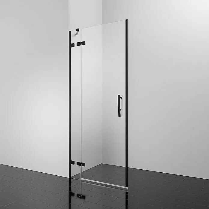 Camargue Air 2.0 Drehtür B72L - 77 x 200 cm, Beschichtet, Glasstärke: 8 mm, Schwarz, DIN Anschlag: Links - Stimmungsaufnahme
