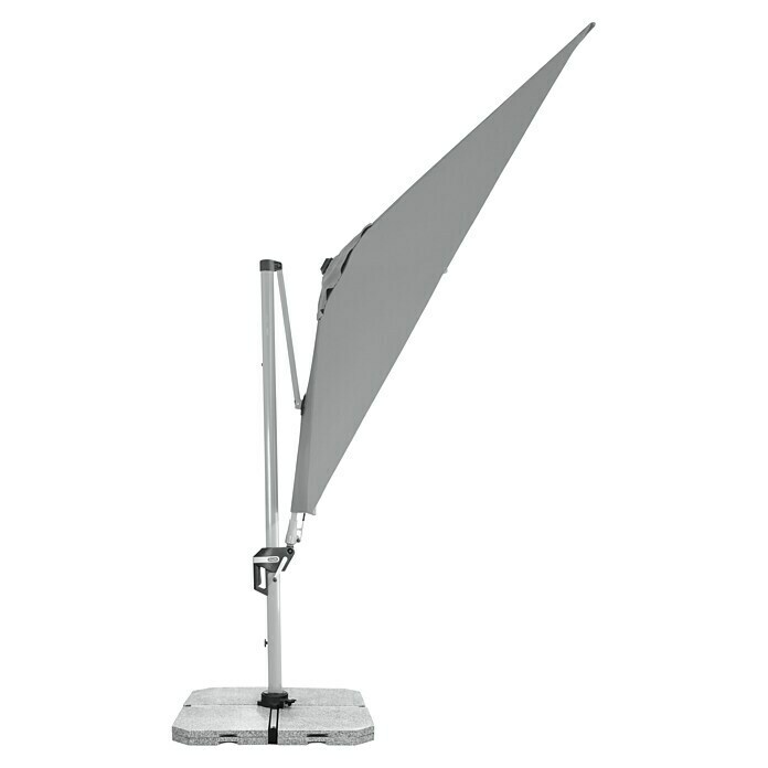 Doppler Active PendelschirmHellgrau, 350 x 260 cm Right Side View