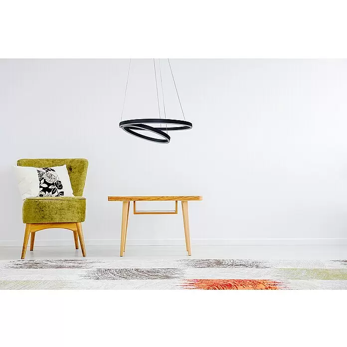 Direct Signs LED-Pendelleuchte Noble - Höhe: 150 cm, Schwarz, Durchmesser: 600 mm - Stimmungsaufnahme