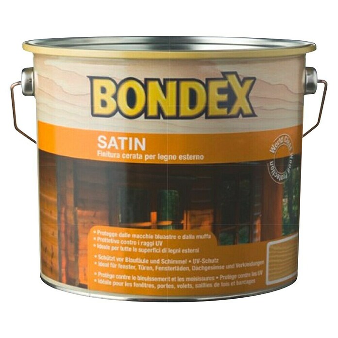 Bondex Lazura za drvo Satin  (Kesten, 2,5 l, Svilenkasti sjaj) | BAUHAUS