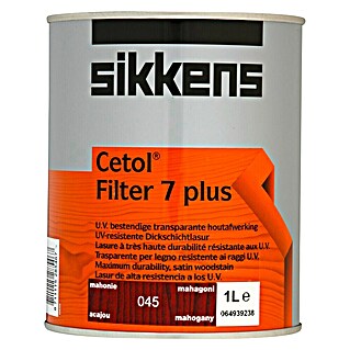 Sikkens Lazura za les Cetol Filter 7 plus (Mahagonija, 1 l, Svilnati sijaj)