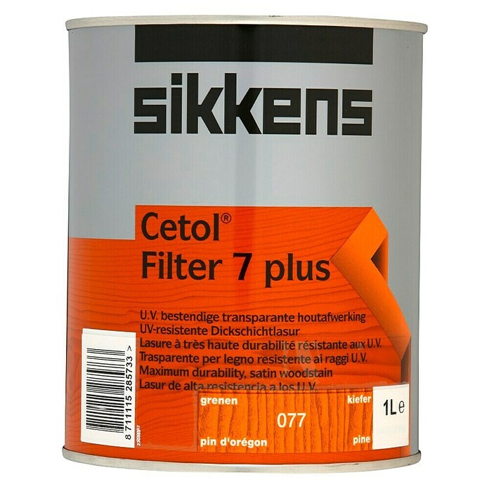 Sikkens Lazura za les Cetol Filter 7 plus  (Bor, 1 l, Svilnati sijaj) | 5935 - Lasuren LH | HADJ - Holzschutz | HAD - Farben | HA - Farben | H - Innendeko/Farben | BAUHAUS