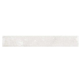 Zócalo cerámico Chester (8 x 50 cm, Blanco, Mate)
