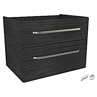 Camargue Star Waschtischunterschrank (69,4 x 48,9 x 51,8 cm, Dark Oak, Mit Beleuchtung)