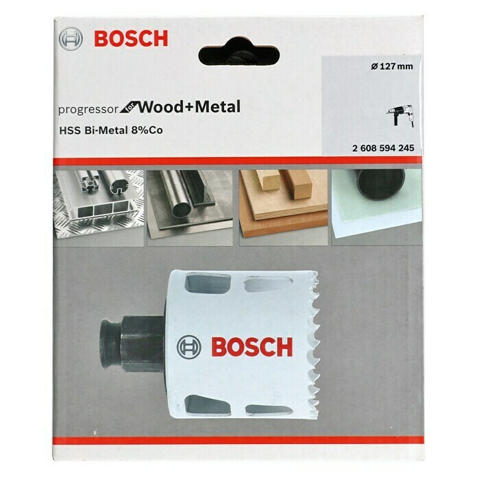 Bosch Professional Lochsäge progressor Wood+Metal (Durchmesser: 127 mm, HSS-Bimetall) | BAUHAUS