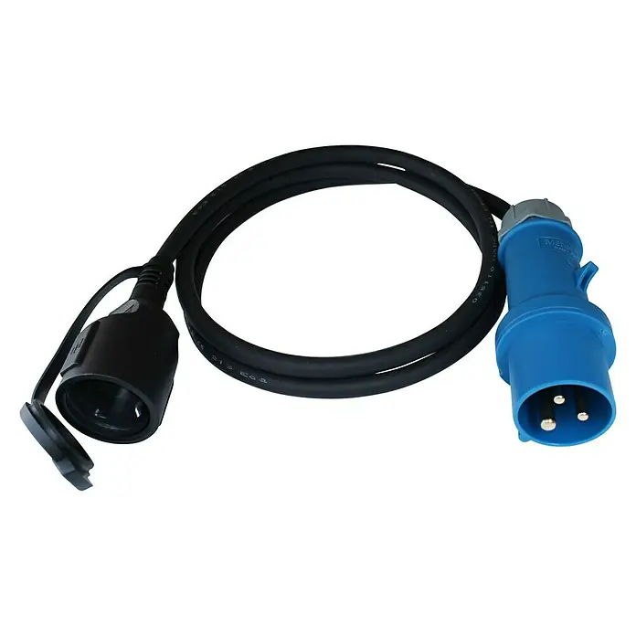 230V Euro Baustellenanschluss Reiseleitung Continental Adapter