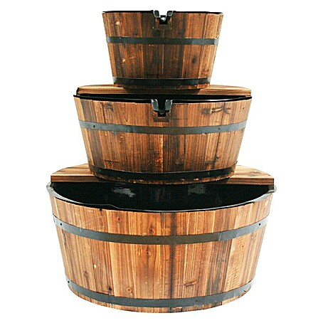 Ubbink AcquaArte Gartenbrunnen Edinburgh (Holz, Braun)