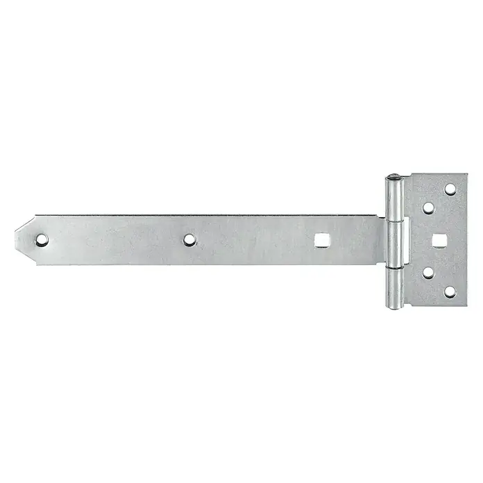 Stabilit Kreuzgehänge - B x L: 90 x 300 mm, Maße Band: 250 x 33 mm - Ein silbernes T-Scharnier, perfekt für robuste Anwendungen. Es ist ideal für Türen und Tore.