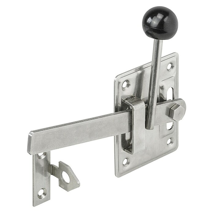 Stabilit Picaporte para puerta de jardín (An x Al: 80 x 55 mm, Acero inoxidable)