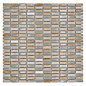 Mosaikfliese Stäbchen Crystal Mix XCM XS33 (31,3 x 31,8 cm, Beige, Glänzend)