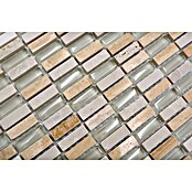 Mosaikfliese Stäbchen Crystal Mix XCM XS33 (31,3 x 31,8 cm, Beige, Glänzend)