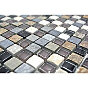 Mosaikfliese Quadrat Crystal Mix XCM M980 (30 x 30 cm, Grau, Glänzend)