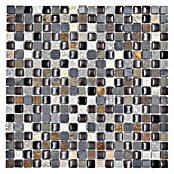 Mosaikfliese Quadrat Crystal Mix XCM M980 (30 x 30 cm, Grau, Glänzend)