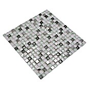 Mosaikfliese Quadrat Crystal Mix XCM M770 (30 x 30 cm, Weiß, Glänzend)