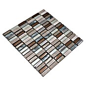 Mosaikfliese Rechteck Crystal Mix XCM SM68 (29,8 x 30,4 cm, Beige/Braun, Glänzend)