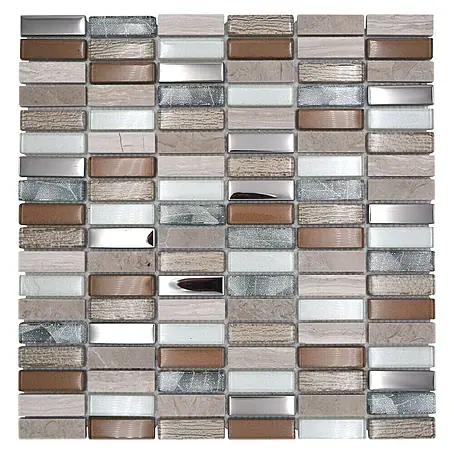 Mosaikfliese Rechteck Crystal Mix XCM SM68