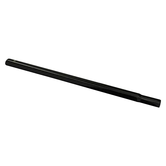 Fischer Sattelstütze KerzeØ x L: 25,4 x 350 mm - Nahaufnahme einer mattschwarzen Verlängerungsstange, die sich ideal für Staubsauger oder ähnliche Geräte eignet.