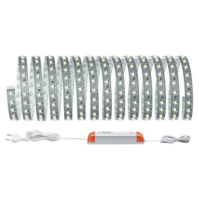 Paulmann MaxLED 500 Tira LED (L x Al: 5 m x 3 mm, Plateado, Blanco cálido) | BAUHAUS