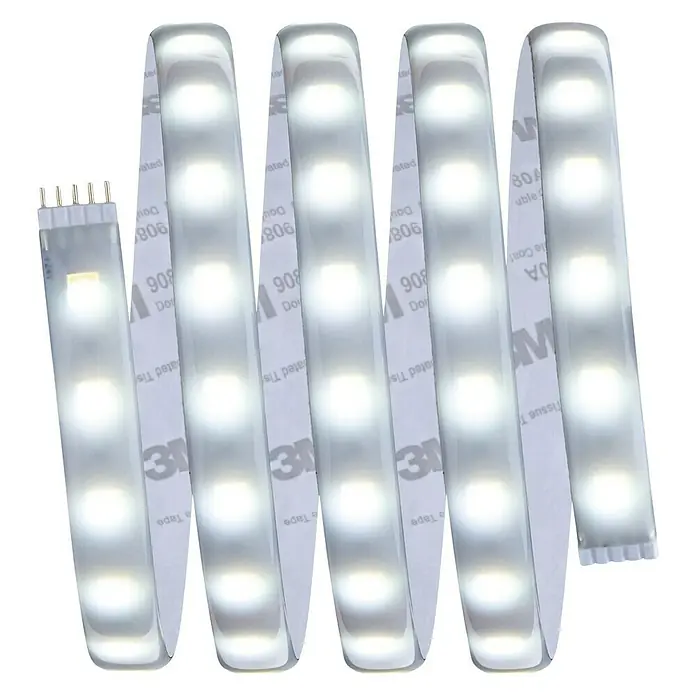 Paulmann MaxLED 500 LED-Band Function Tunable White Basisset - Länge: 1,5 m, Silber - LED-Streifen mit selbstklebender Rückseite für einfache Installation und helles, weißes Licht zur flexiblen Beleuchtung.