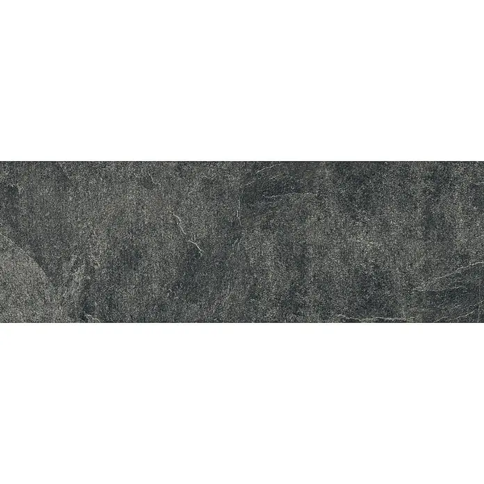 Terrassenfliese Cera 2.0 - 40 x 120 x 2 cm, Museo Ardesia Nero, Matt - Dunkle Steintextur mit feinen Details und unregelmäßigen Mustern, ideal für Hintergründe und Oberflächengestaltung.
