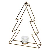 Teelichthalter Weihnachtsbaum (Höhe: 34 cm, Gold, Metall) | BAUHAUS