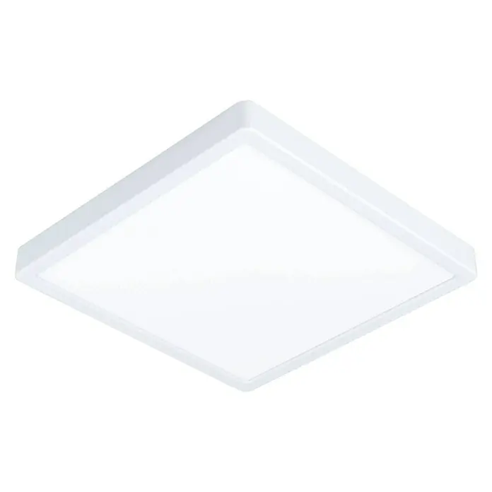 Eglo Fueva 5 LED-Deckenleuchte - 20 W, 28,5 x 28,5 x 2,8 cm, Weiß, Neutralweiß - Quadratische LED-Deckenleuchte mit weißem Rahmen, ideal für moderne Innenräume und energieeffiziente Beleuchtung.