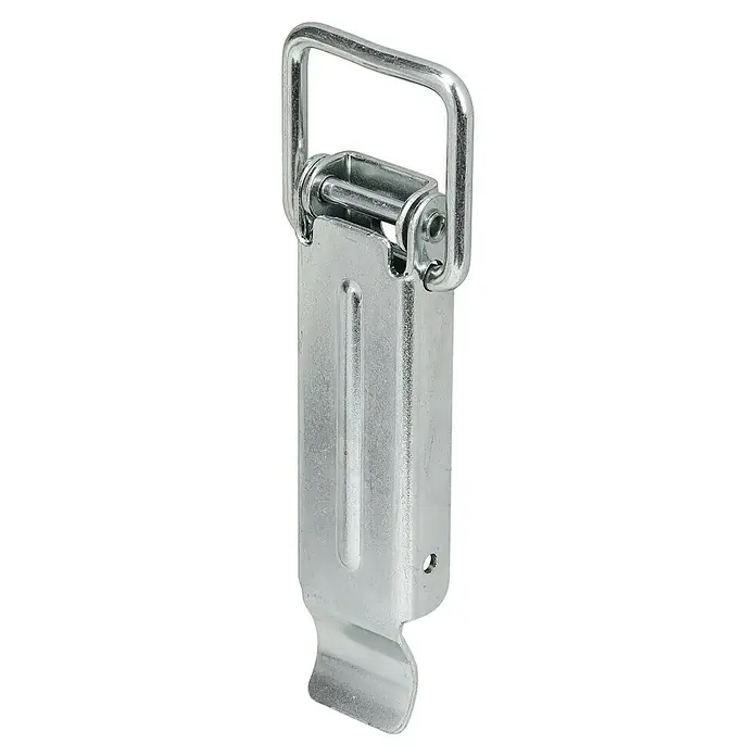 Stabilit Spannverschluss - L x B: 90 x 30 mm, Stahl - Robustes Überfalle mit Knebel, ideal zur sicheren Verriegelung von Kisten und Behältern. Galvanisch verzinkt für optimalen Korrosionsschutz.
