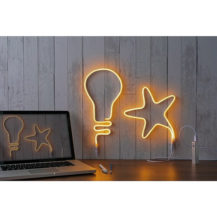 Paulmann LED traka Neon Colorflex USB  (Duljina: 1 m, Boja svjetla: Žute boje) | BAUHAUS
