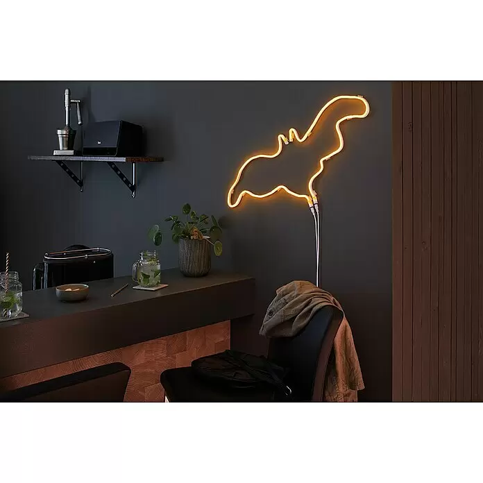 Paulmann LED-Band Neon Colorflex USB Strip - Länge: 1 m, Lichtfarbe: Gelb - Stimmungsaufnahme