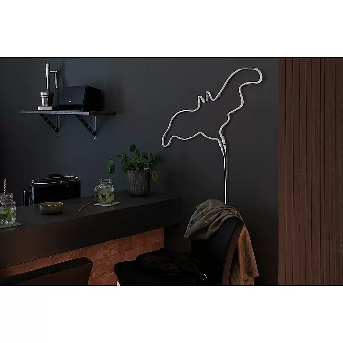 Paulmann LED-Band Neon Colorflex USB Strip - Länge: 1 m, Lichtfarbe: Gelb - Stimmungsaufnahme