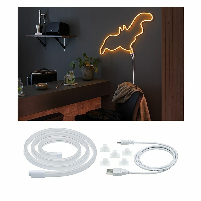 Paulmann LED traka Neon Colorflex USB  (Duljina: 1 m, Boja svjetla: Žute boje) | BAUHAUS