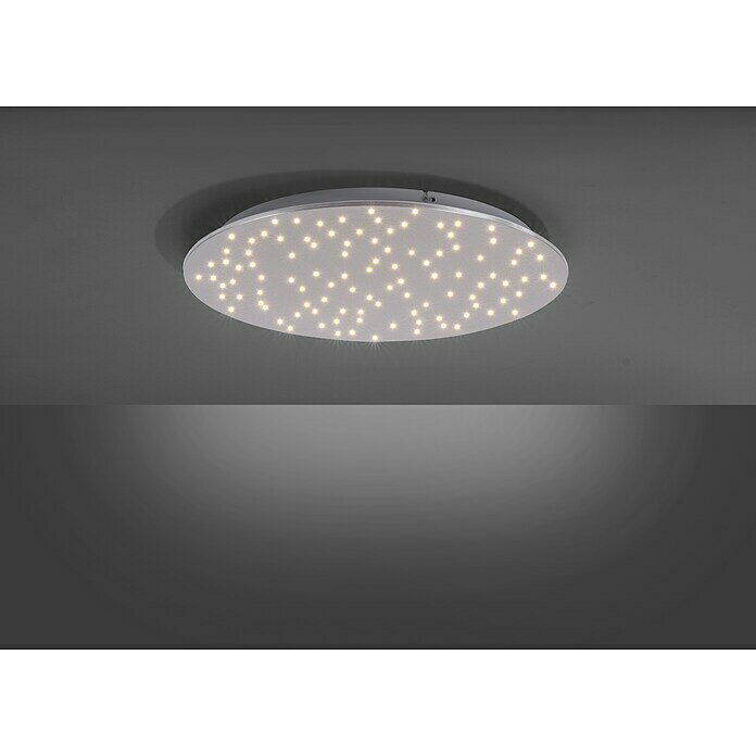 LeuchtenDirekt Ledpaneel, rond (18 W, Wit, Ø x h: 48 x 4 cm)