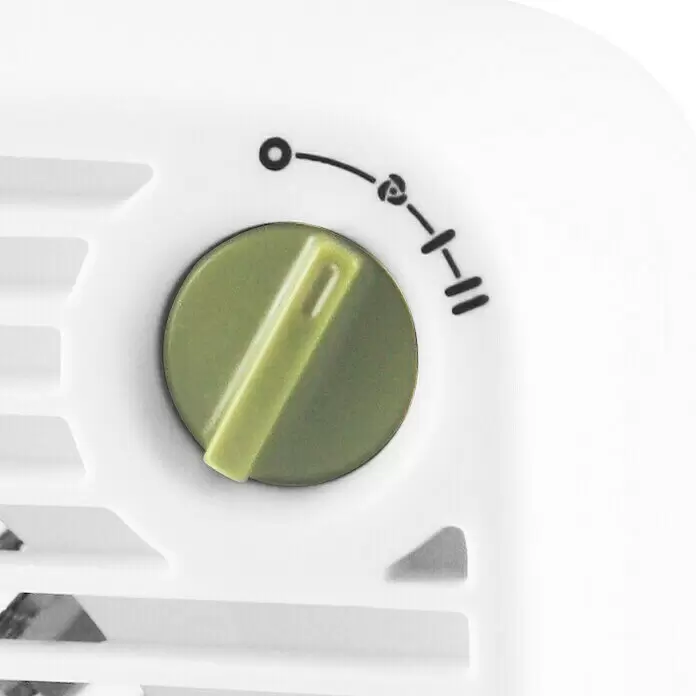 Voltomat HEATING Heizlüfter Transisto - 1.000 W - 2.000 W, Weiß - Detailaufnahme