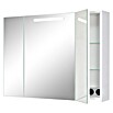 Riva LED-Spiegelschrank (B x H: 85,5 x 65 cm, Mit Beleuchtung, Spanplatte, Weiß)