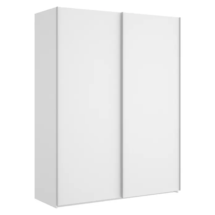 Dekit Armario de puertas correderas Slide - L x An x Al: 65 x 150 x 204 cm, Blanco - Un amplio armario blanco con puertas correderas, perfecto para organizar tu ropa y accesorios. Su diseño sencillo complementa cualquier interior.