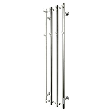 TVS Design Elektro-Badheizkörper Eldo 4 (B x H: 350 x 1 400 mm, Mit Thermostat und Timer, Edelstahl)