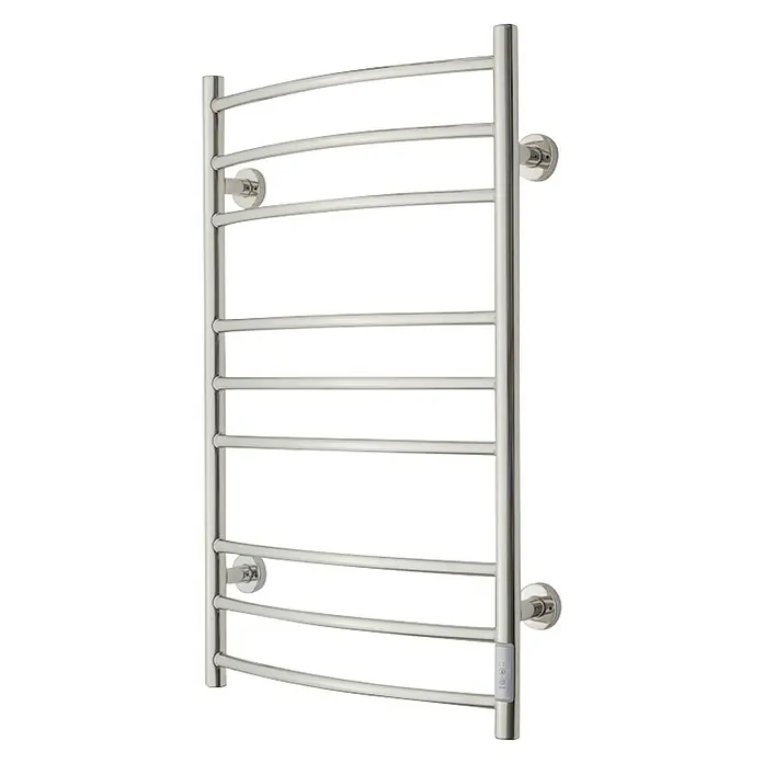 TVS Design Badheizkörper Eldo - B x H: 53 x 86 cm, Gebogene, runde Rohre - Stilvoller Handtuchwärmer aus Edelstahl mit gebogenen Heizsprossen. Ideal für ein modernes Badezimmer, bietet er Wärme und Komfort.