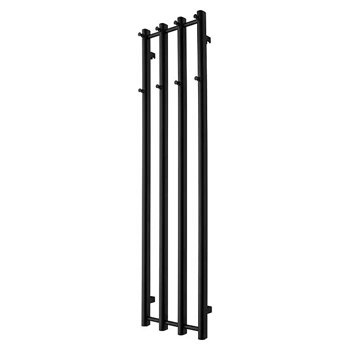 TVS Design Badheizkörper Vino 4B x H: 35 x 140 cm, Wärmeleistung bei Vorlauftemperatur von 75 °C (D: 50): 212 W, Schwarz